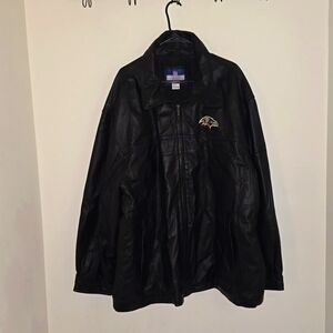Vintage Ravens NFL Leather Reebok Jacket